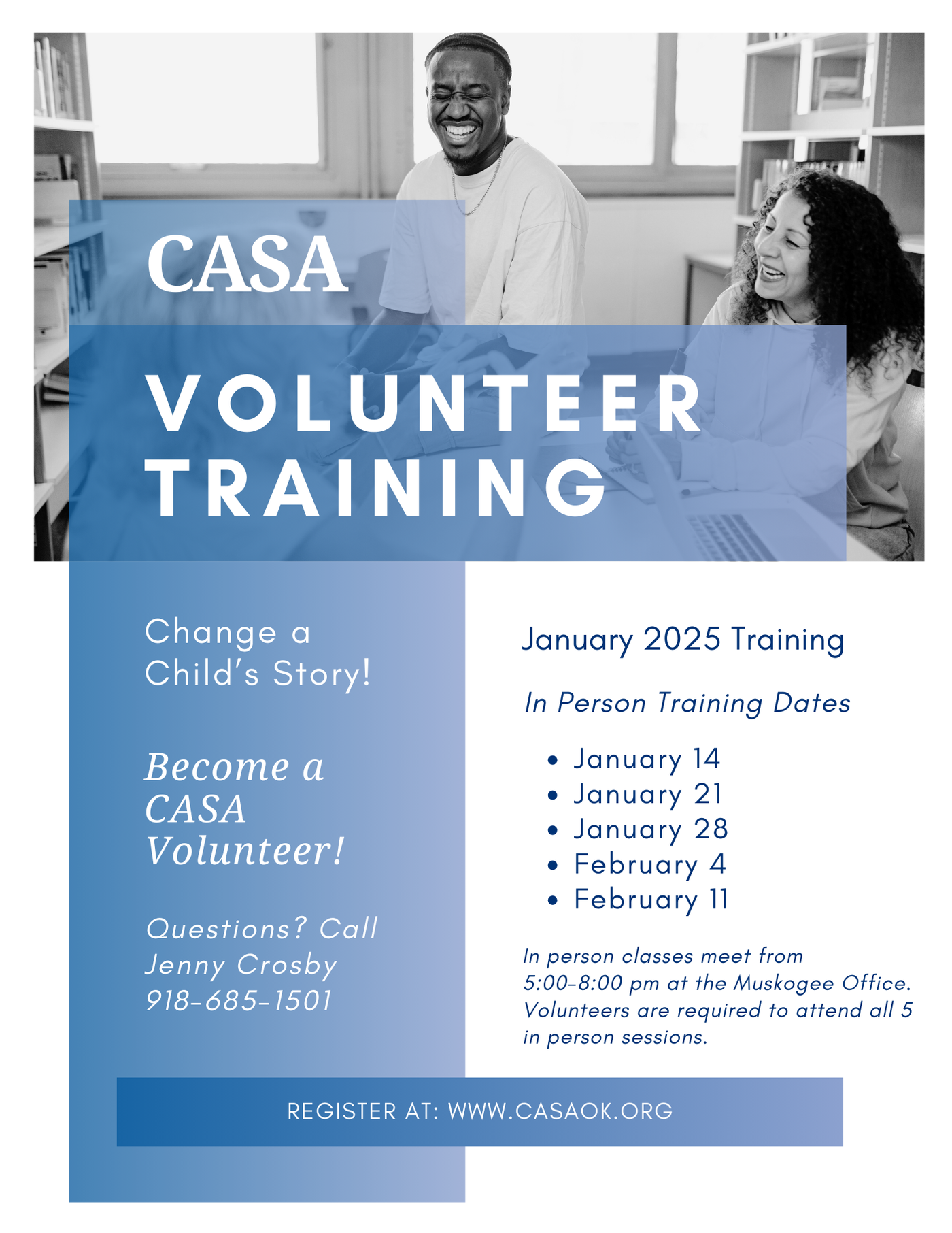 Volunteer Training Flyer 